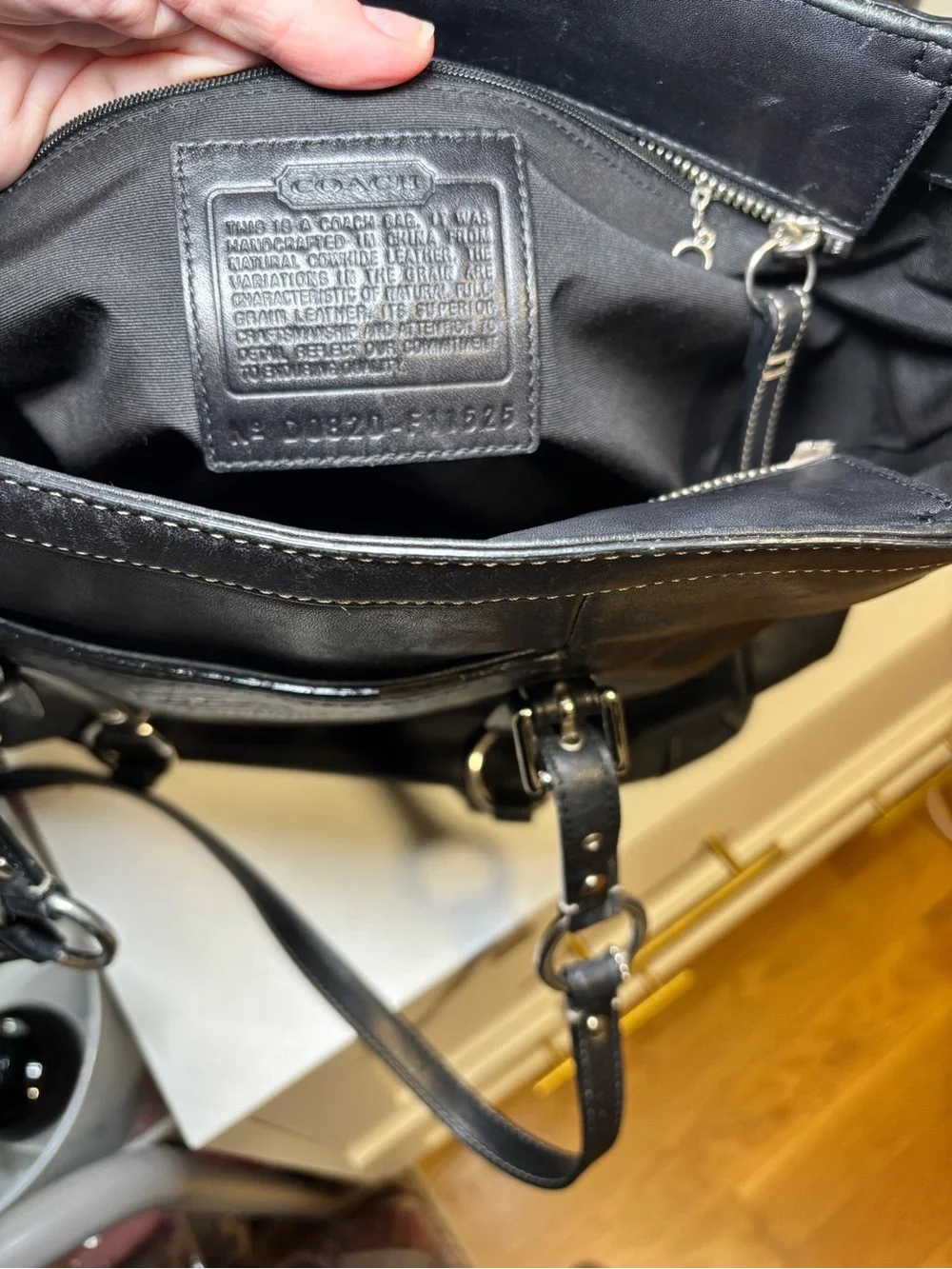 Coach leather tote